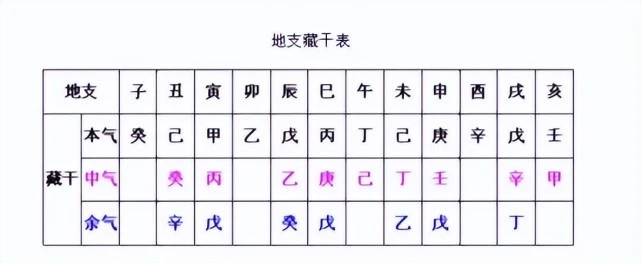 八字地支藏干如何分析_免费八字藏干查询_八字地支藏干作用？